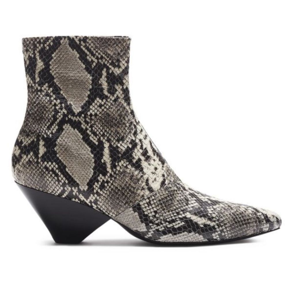RAG & BONE Spire Snake Leather Side-Zip Boots
